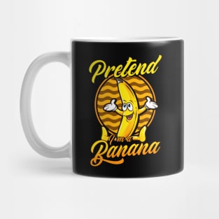 Pretend I'm A Banana Gymnastics Pun Halloween Mug